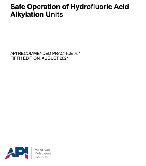 API Recommended Practice 751-2021 PDF