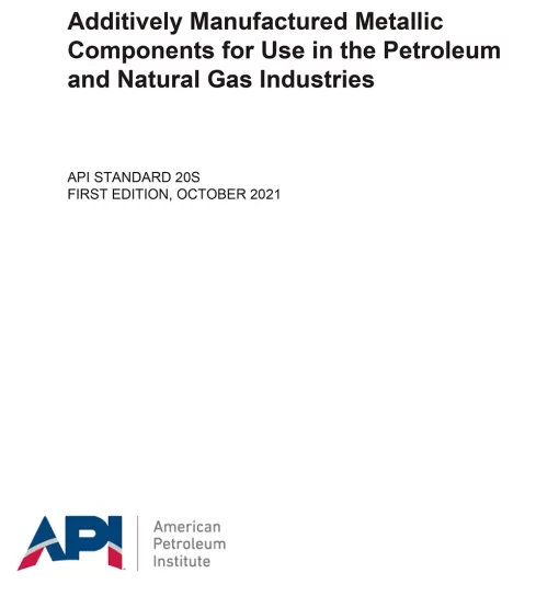 API Standard 20S First Edition 2021 PDF