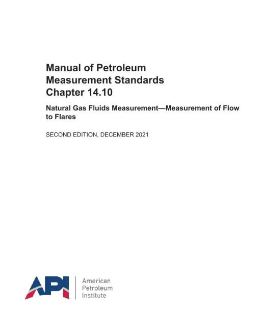 API MPMS Chapter 14.10 Second Edition pdf