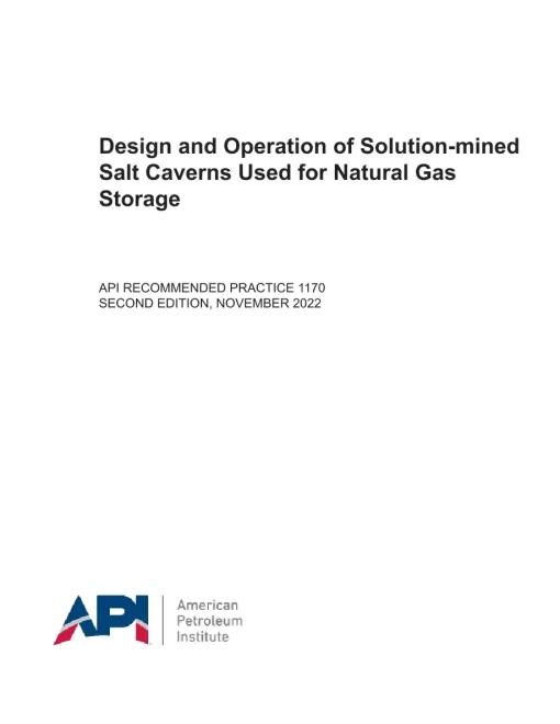 API RP 1170 Second Edition pdf
