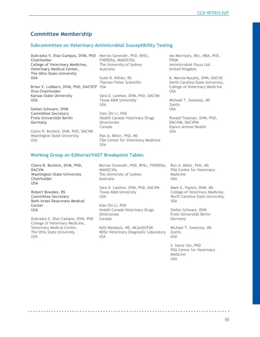 CLSI VET01S 7th Edition pdf