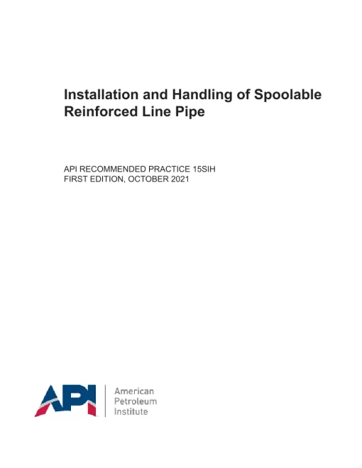 API RP 15SIH First Edition pdf