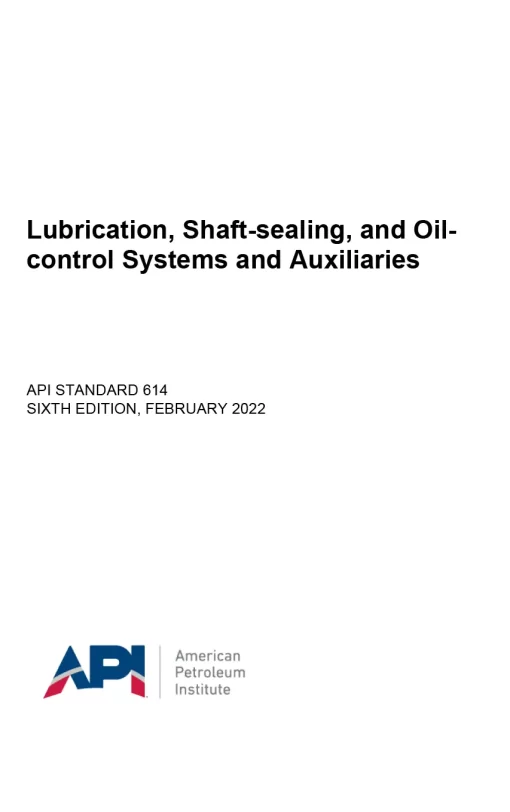 API Standard 614 Sixth Edition PDF