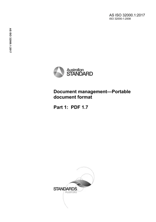 AS ISO 32000.1:2017 pdf