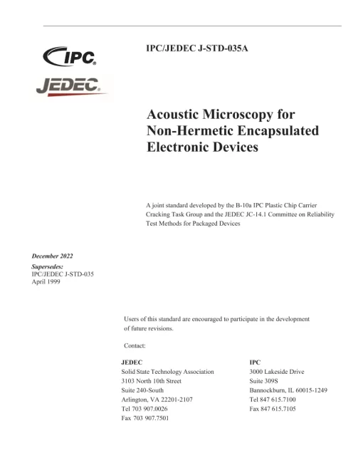 IPC J-STD-035A-2022 pdf