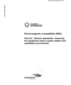 AS IEC 61000.6.5:2017 pdf