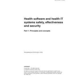 AS ISO 81001.1:2022 pdf