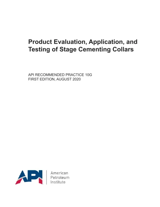 API Recommended Practice(RP) 10G pdf