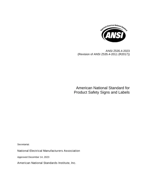 ANSI Z535.4-2023 pdf