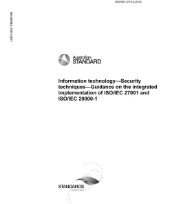 AS ISO/IEC 27013:2017 pdf