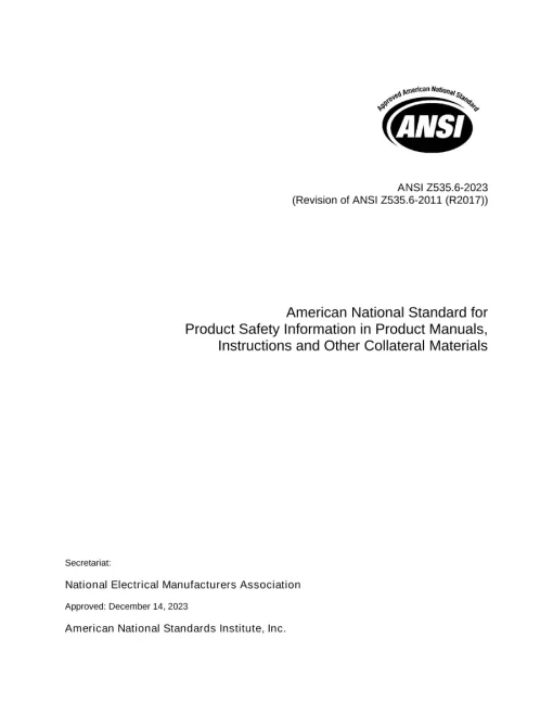 ANSI Z535.6-2023 pdf