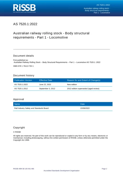 AS 7520.1:2022 pdf