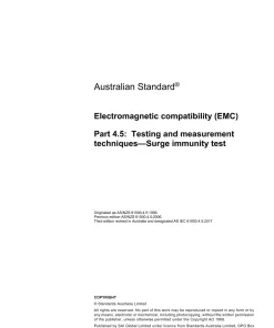 AS IEC 61000.4.5:2017 pdf