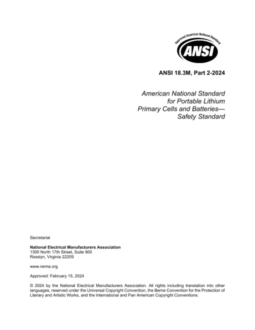 ANSI C18.3M, Part 2-2024 pdf