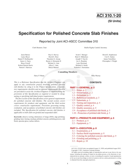 ACI 310.1-20 (SI) pdf