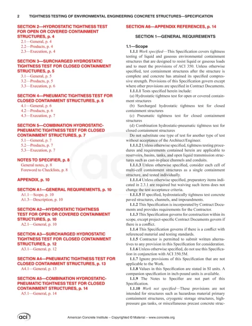 ACI SPEC-350.1-22 (SI Units) pdf