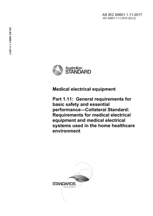 AS IEC 60601.1.11:2017 pdf