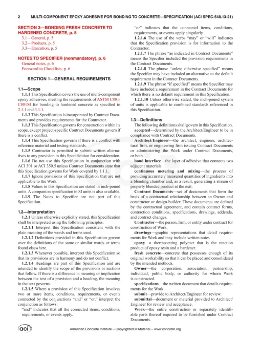 ACI 548.13-21 pdf