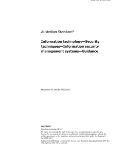 AS ISO/IEC 27003:2017 pdf