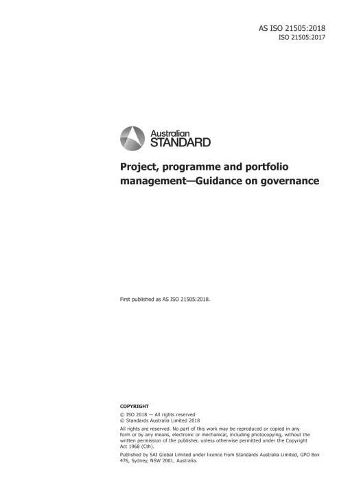 AS ISO 21505:2018 pdf