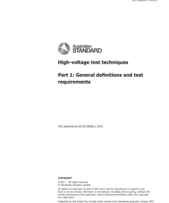 AS IEC 60060.1:2018 pdf