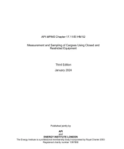 API MPMS Chapter 17.11 / EI HM 52 pdf