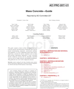 ACI 207.1-21 pdf