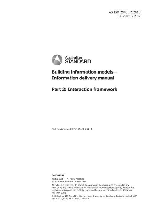 AS ISO 29481.2:2018 pdf