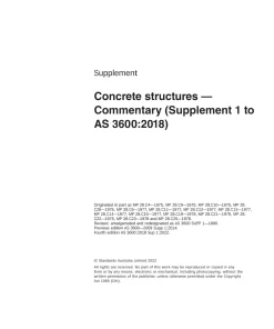 AS 3600:2018 Sup 1:2022 pdf