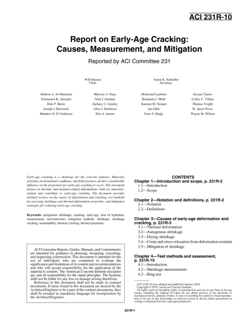 ACI 231R-10 pdf