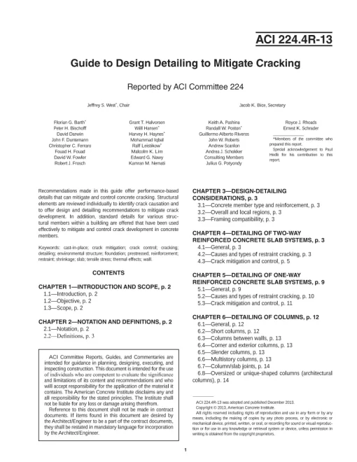 ACI 224.4R-13 pdf