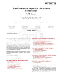 ACI SPEC-311.7-18 pdf