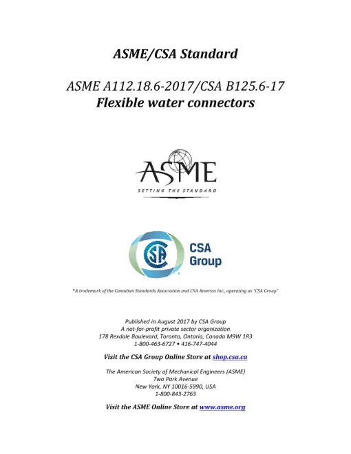 CSA B125.6-17/ASME A112.18.6-17 (R2021) pdf