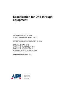 API Spec 16A (R2023) pdf