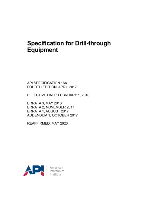 API Spec 16A (R2023) pdf