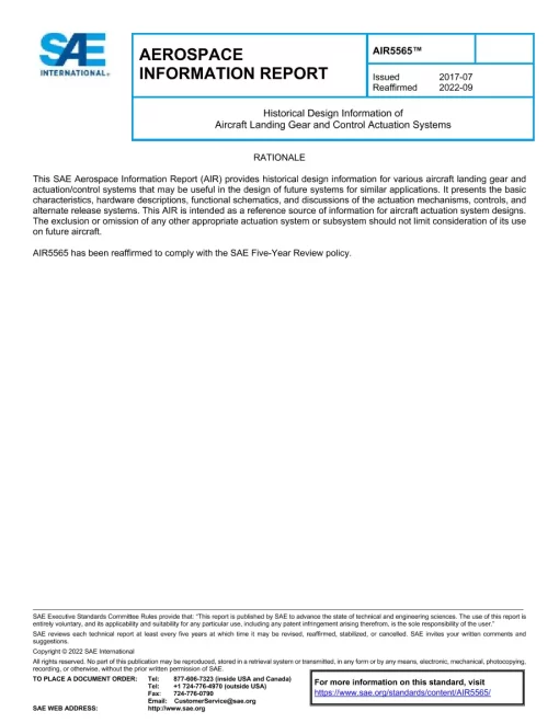 SAE AIR5565 pdf