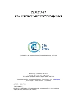 CSA Z259.2.5-17 (R2021) pdf