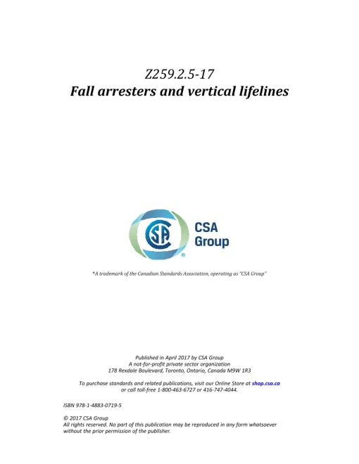 CSA Z259.2.5-17 (R2021) pdf