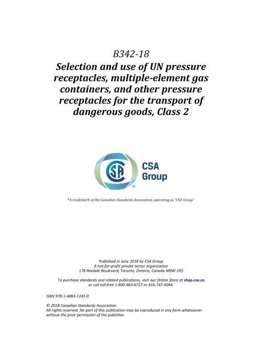 CSA B342-18 (R2023) pdf