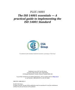 CSA PLUS 14001 pdf