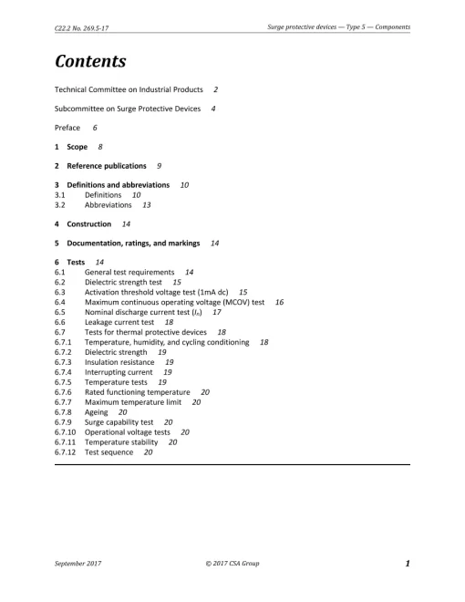 CSA C22.2 NO. 269.5-17 (R2022) pdf