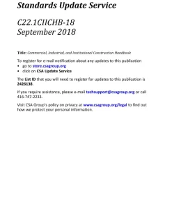 CSA C22.1CIICHB-18 pdf