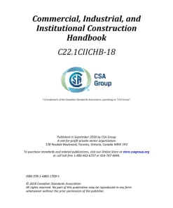 CSA C22.1CIICHB-18 pdf