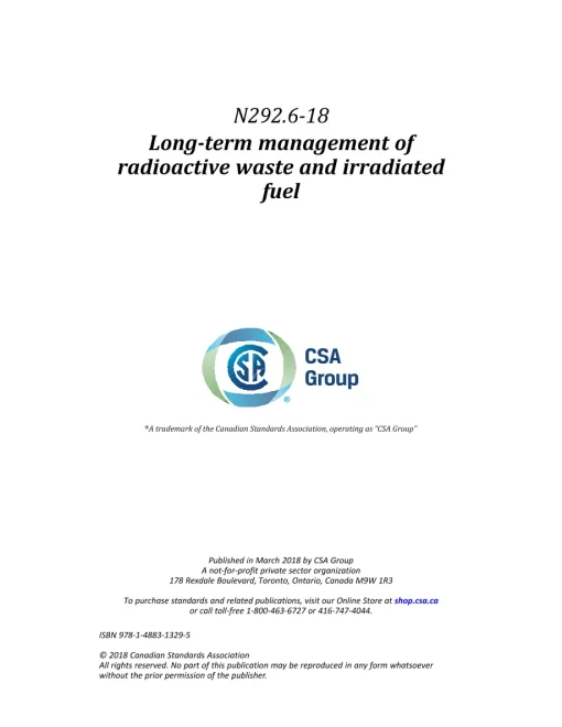 CSA N292.6-18 pdf