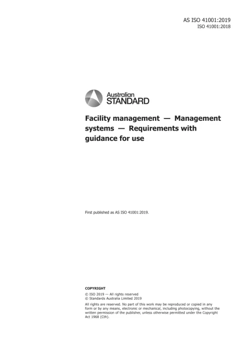 AS ISO 41001:2019 pdf