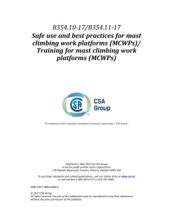 CSA B354.10-17/B354.11-17 (R2022) pdf