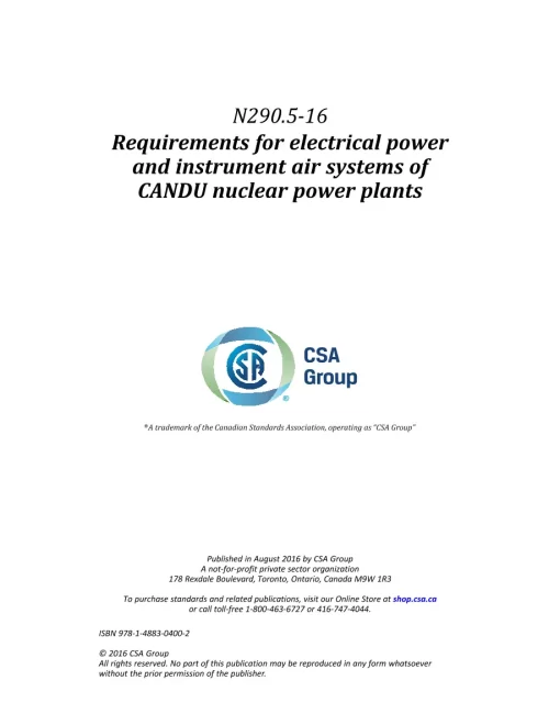 CSA N290.5-16 (2021) pdf