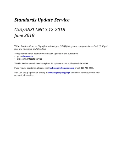 CSA ANSI LNG 3.12-2018 pdf