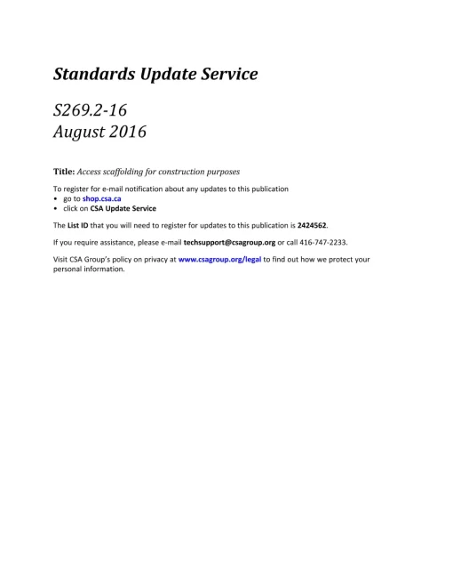 CSA S269.2-16 (R2021) pdf