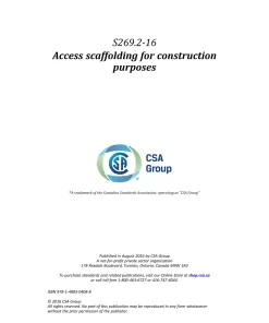 CSA S269.2-16 (R2021) pdf